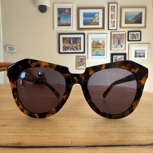 Karen Walker Number One Cat Eye Sunglasses in Crazy Tort